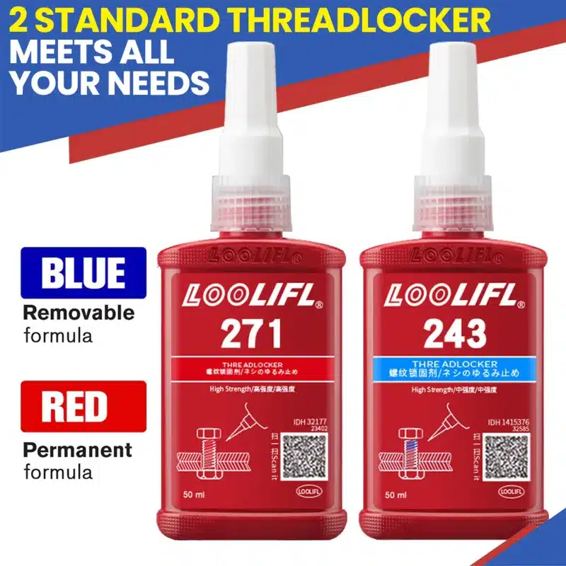 50ml 243 Blue & 271 Red Anaerobic Threadlocker Sealant Bottle (8,890 Orders)